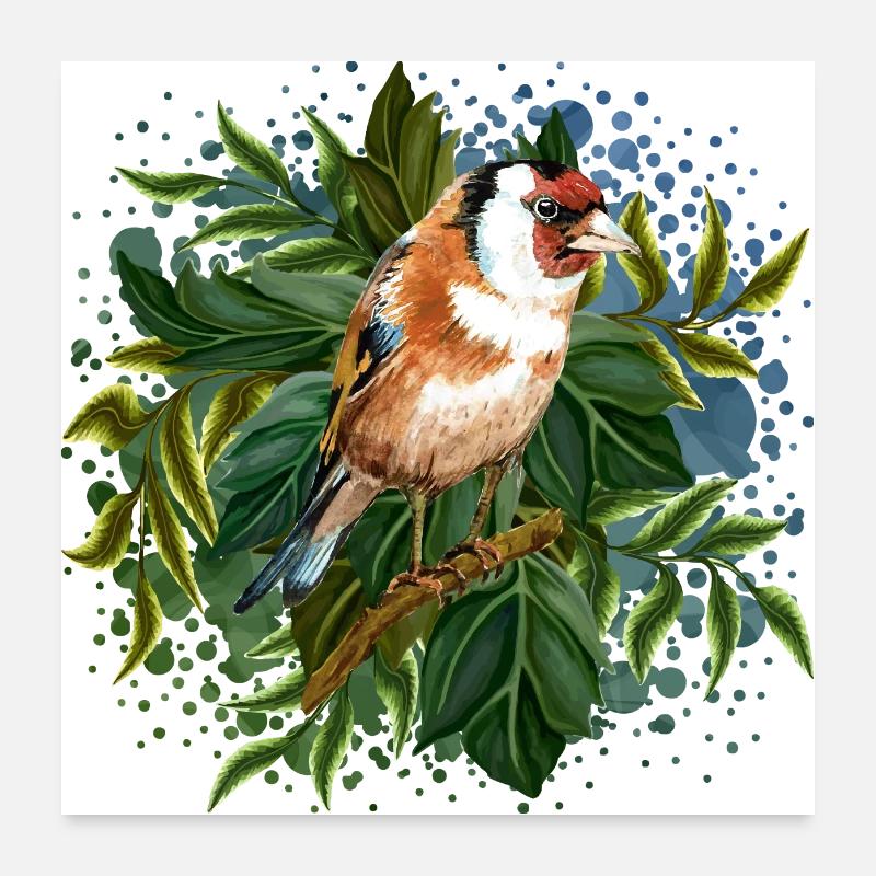 Bird Poster 24" x 24" (60x60 cm)