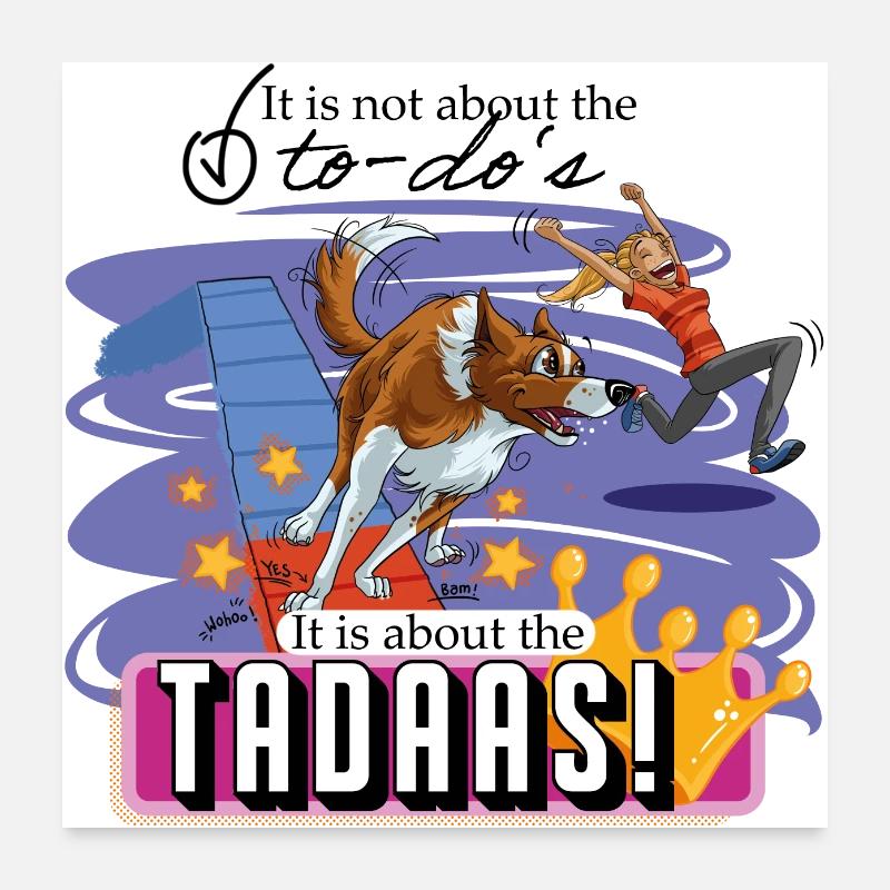 Il ne s’agit pas du ToDos Hundesport Motiv Poster 60 x 60 cm