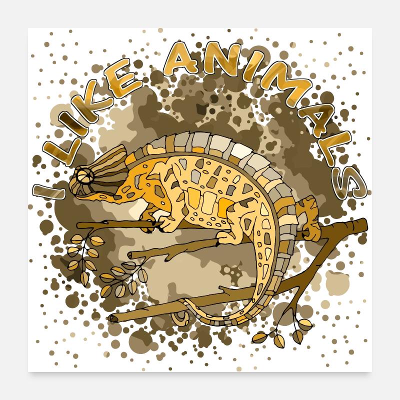 Chameleon Poster 24" x 24" (60x60 cm)