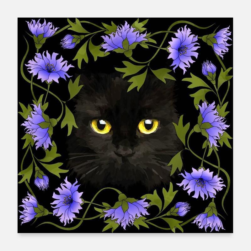 Chat Poster 60 x 60 cm