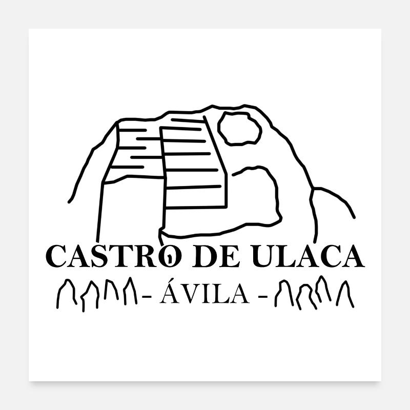 Castro von Ulaca Poster 60x60 cm