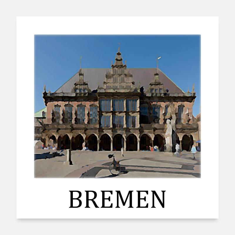 Brême Poster 60 x 60 cm