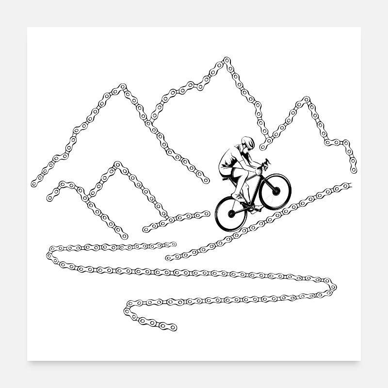 The mountain is calling Poster 24" x 24" (60x60 cm)