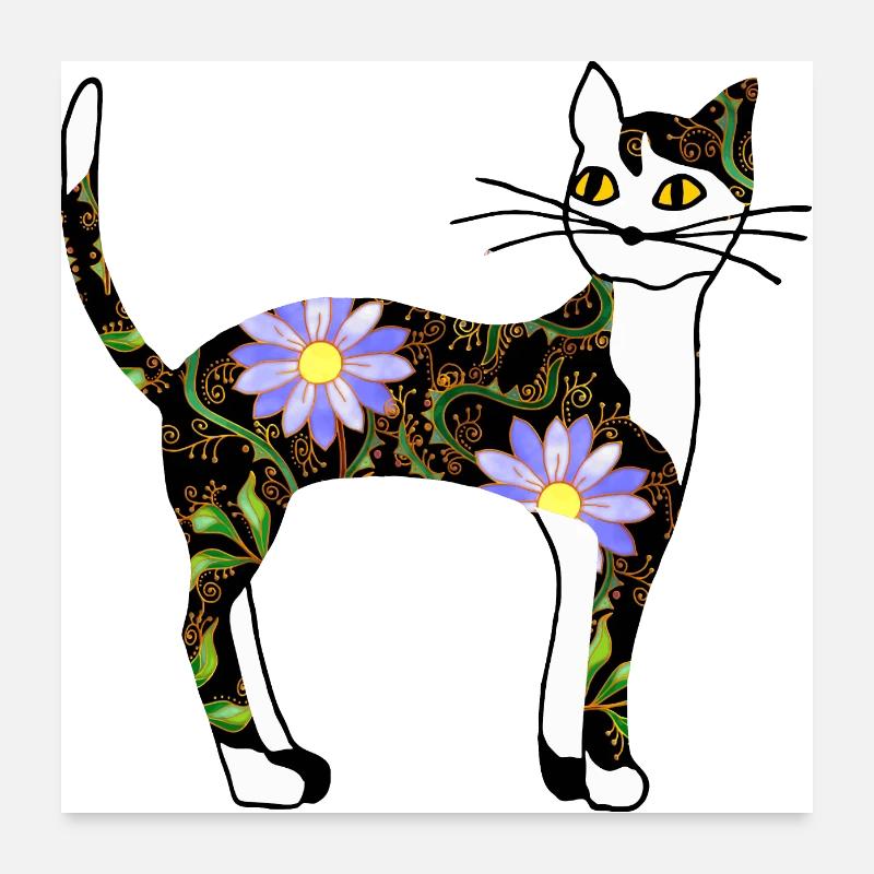 Chat Poster 60 x 60 cm