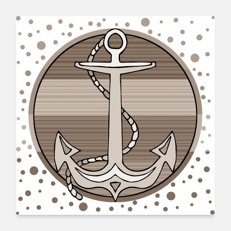 Ancre Poster 60 x 60 cm