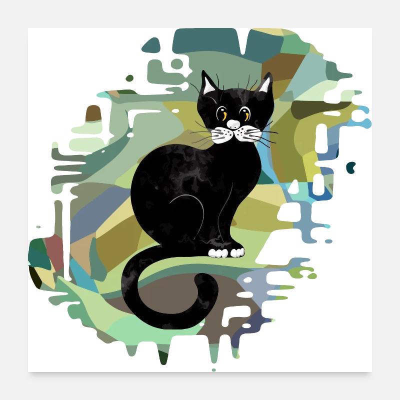 Katze Poster 60x60 cm