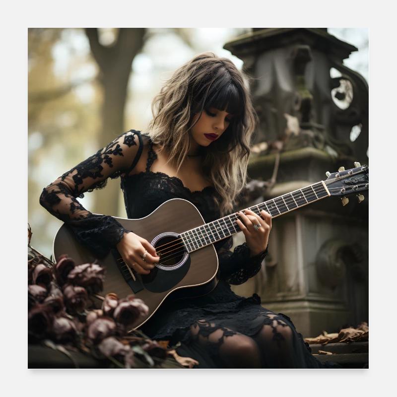 A great poster with a pretty gothic lady Poster 24" x 24" (60x60 cm)