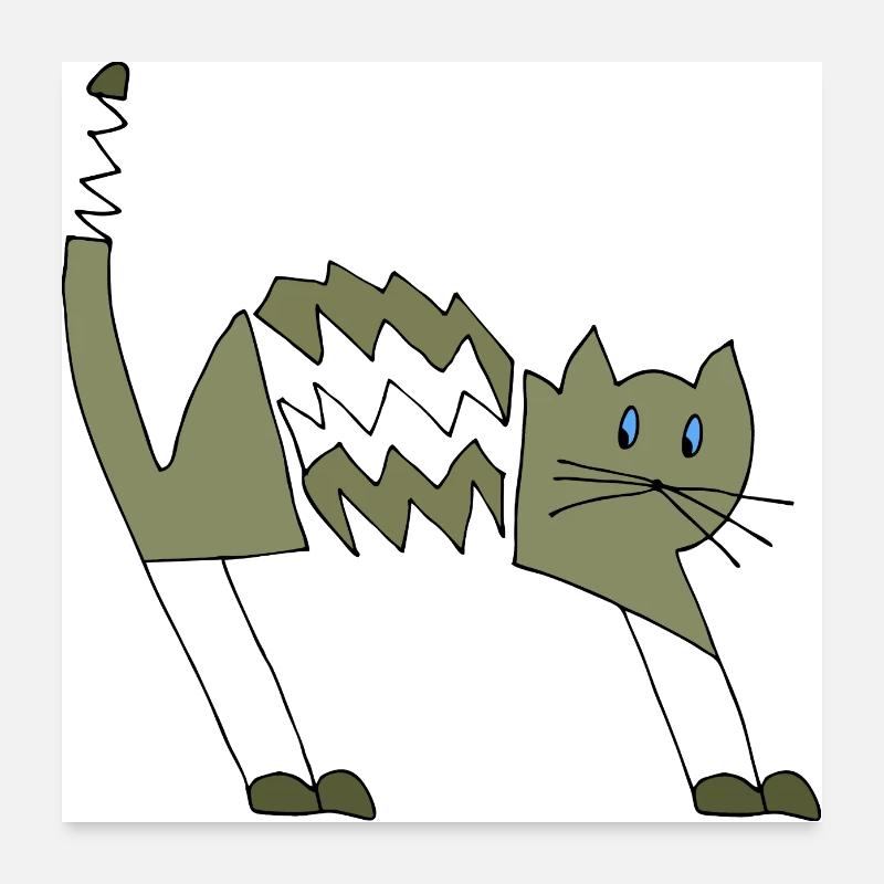 Chat Poster 60 x 60 cm