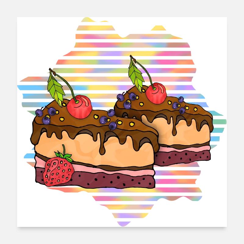 Cake Poster 24" x 24" (60x60 cm)