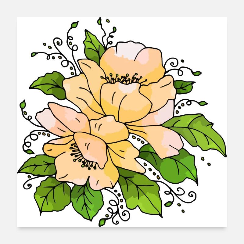 Fleur Poster 60 x 60 cm