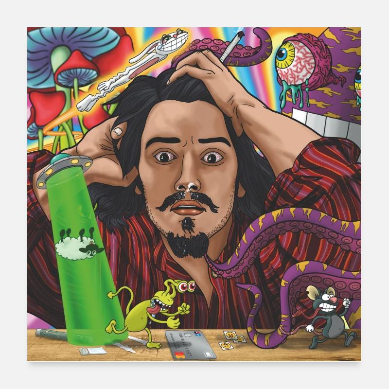 The Stoned Man Poster 24" x 24" (60x60 cm)