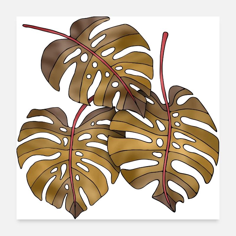 leaves Poster 24" x 24" (60x60 cm)