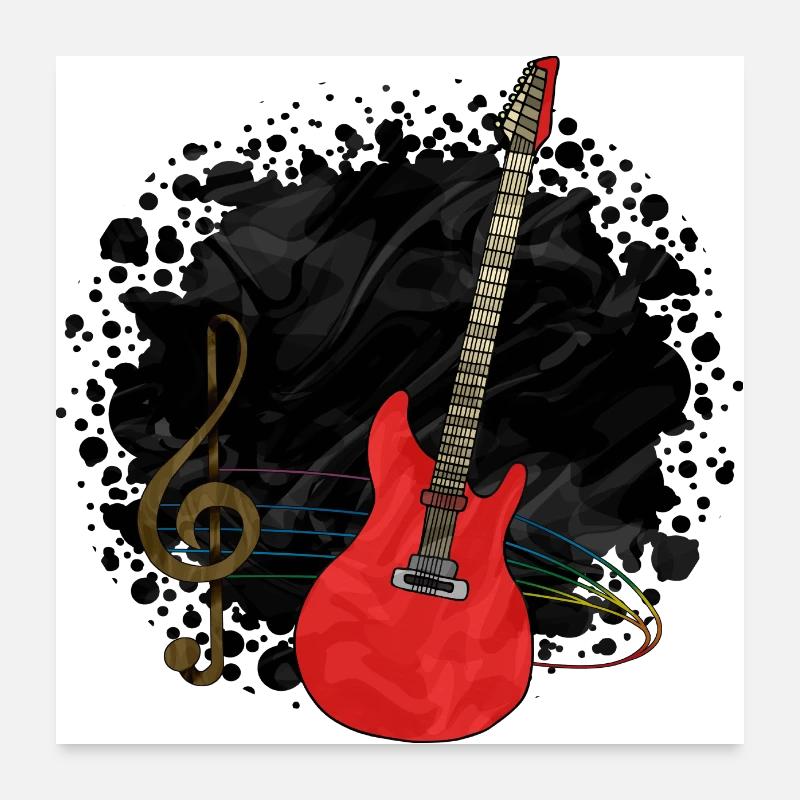 Guitar Poster 24" x 24" (60x60 cm)