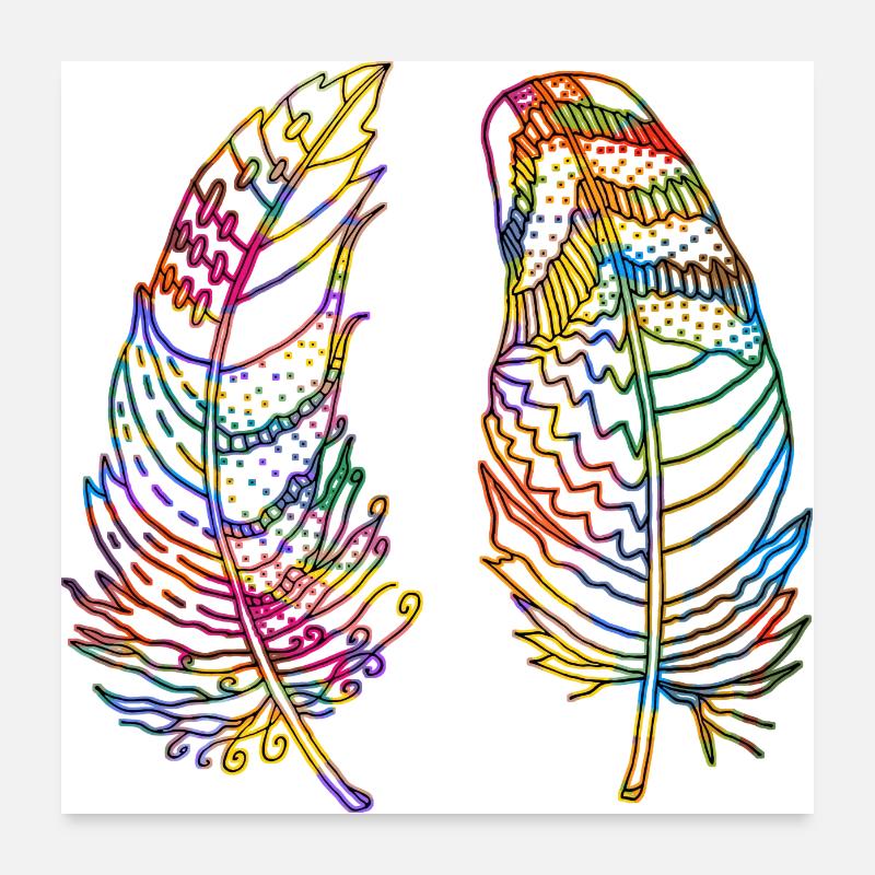 Pen Poster 24" x 24" (60x60 cm)