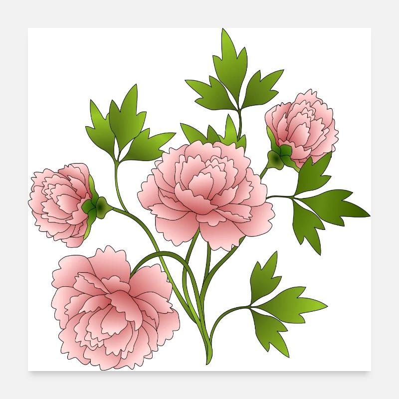 Flowers Poster 24" x 24" (60x60 cm)
