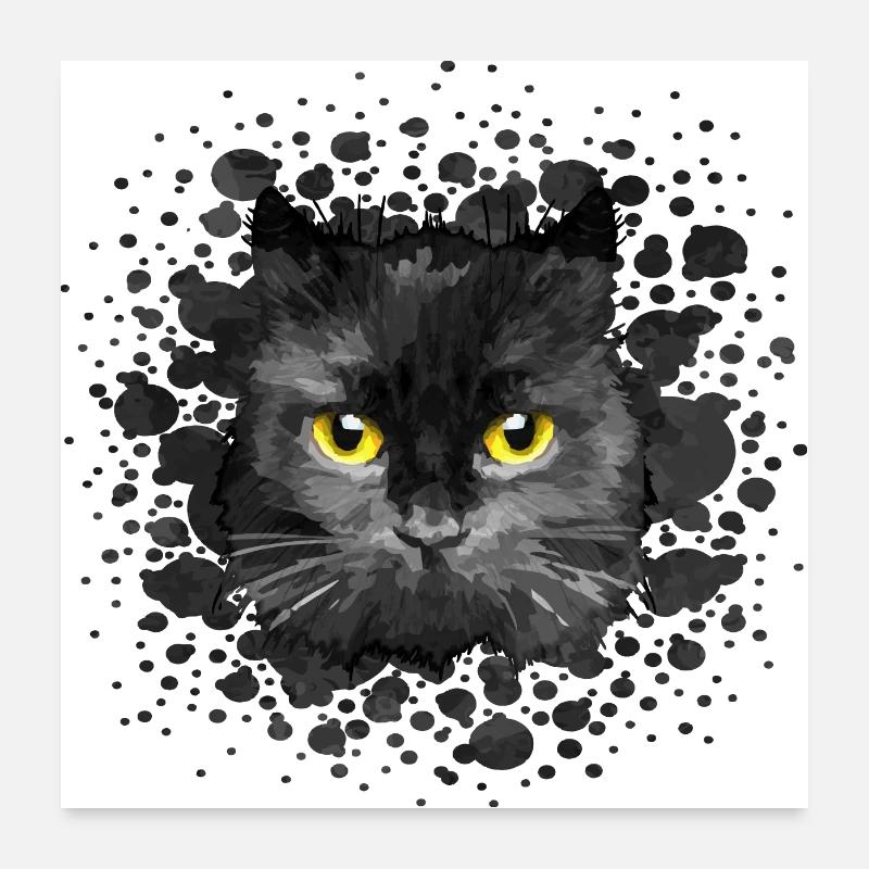 Katze Poster 60x60 cm