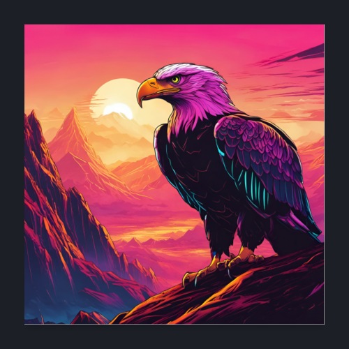 Proud Eagle collection - Eagle 2 - Poster 60x60 cm
