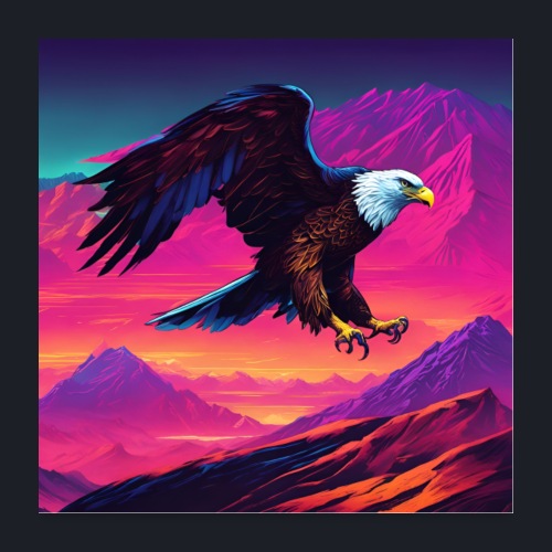 Proud Eagle collection - Eagle 6 - Poster 60x60 cm