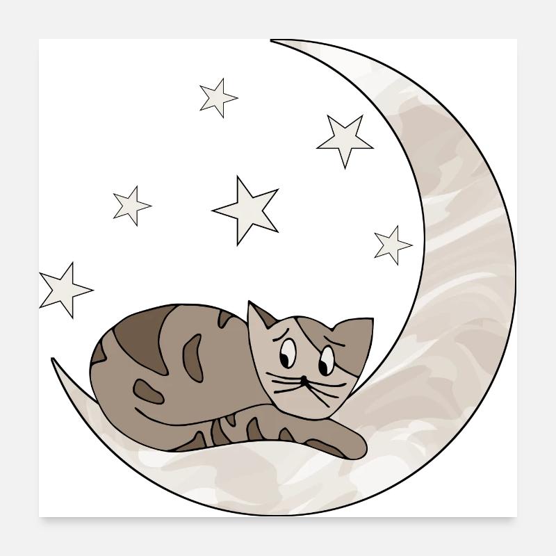 chat Poster 60 x 60 cm