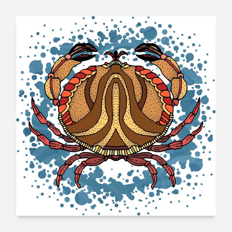 Crabe Poster 60 x 60 cm