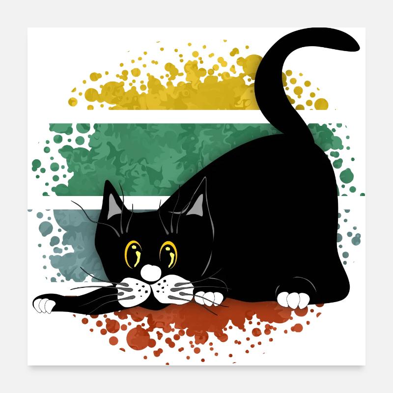 Katze Poster 60x60 cm