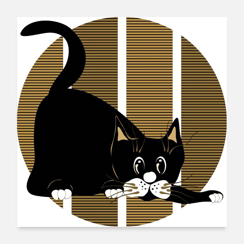 Katze Poster 60x60 cm