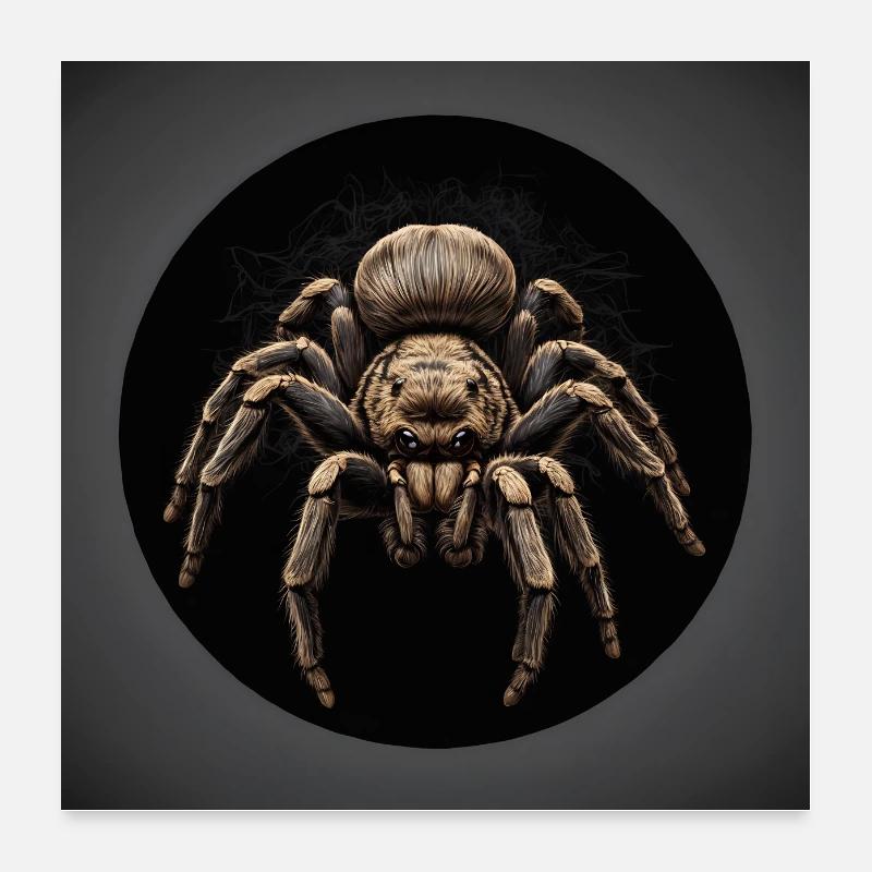 Plakat Große Vogelspinne Tarantel Poster 60x60 cm