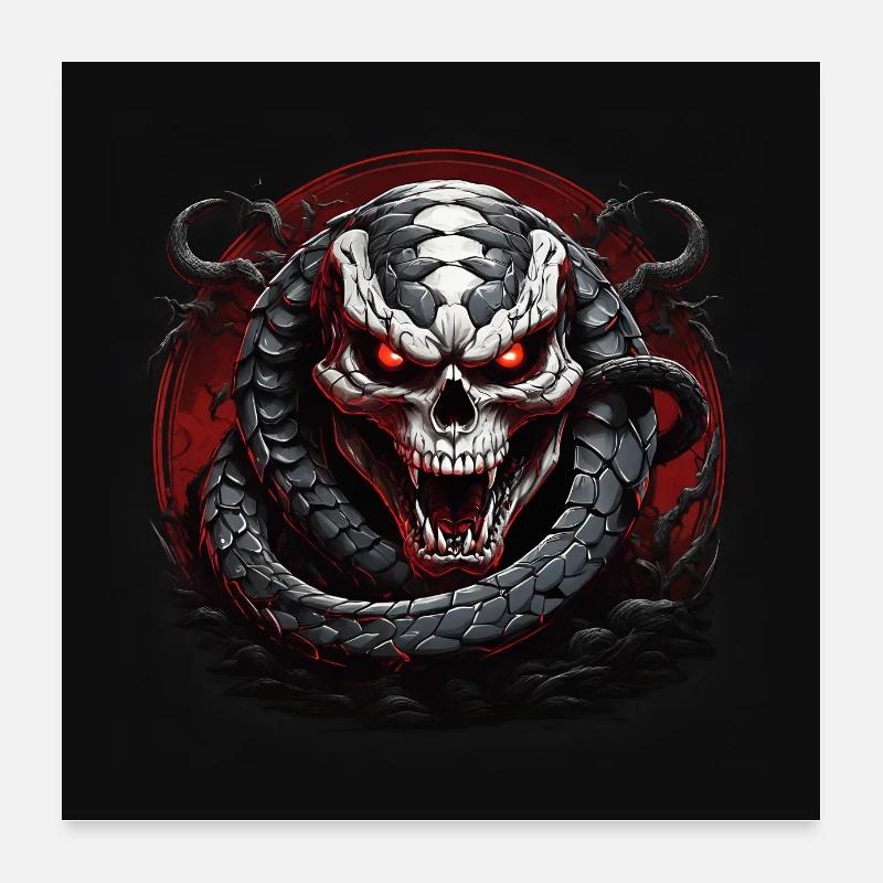 Poster Devilish Serpent Poster 24" x 24" (60x60 cm)