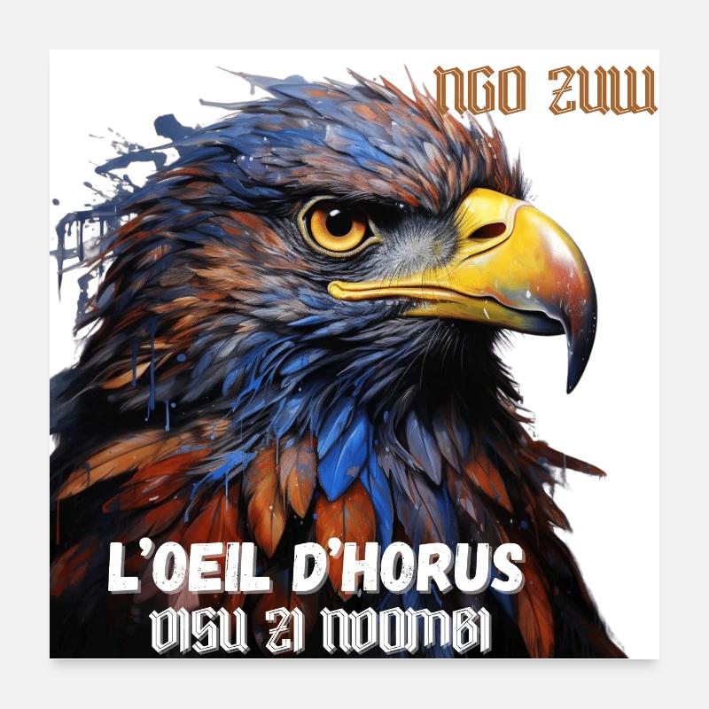 Aigle - l'Oeil d'Horus Poster 60 x 60 cm