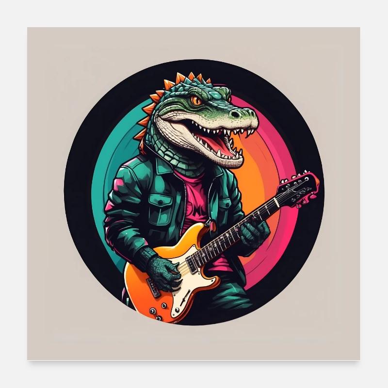 Plakat Crocodile 01 Poster 60x60 cm