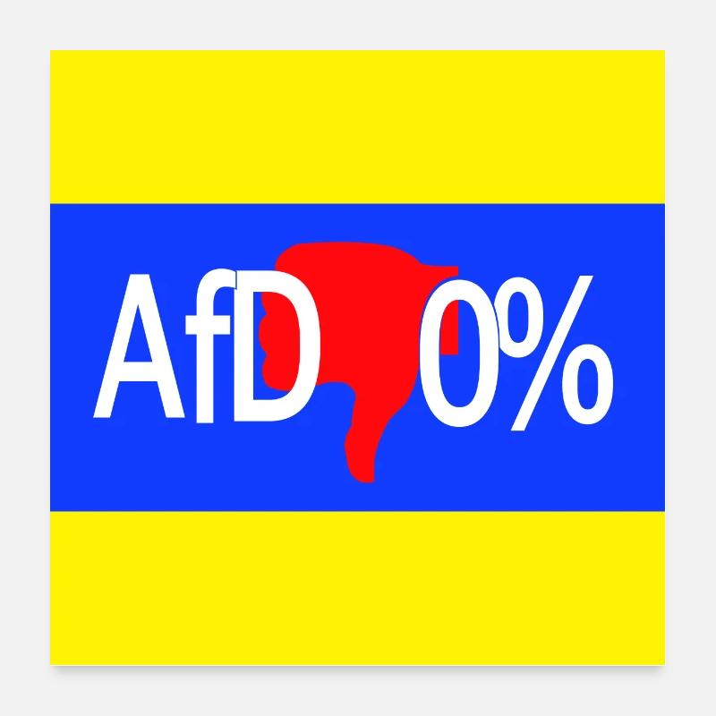 AFD 0% Poster 60x60 cm