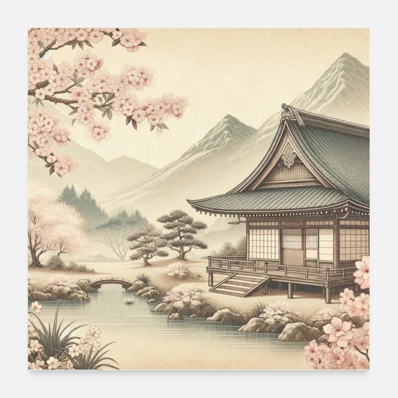 Japan Vintage Hell Poster 60x60 cm