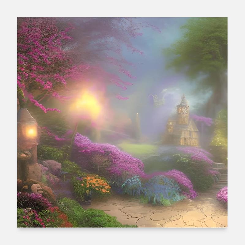 versteckt Poster 60x60 cm