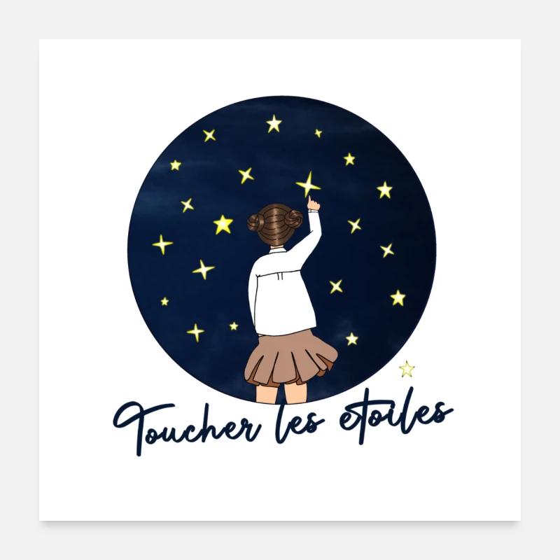 Der Griff nach den Sternen Poster 60x60 cm