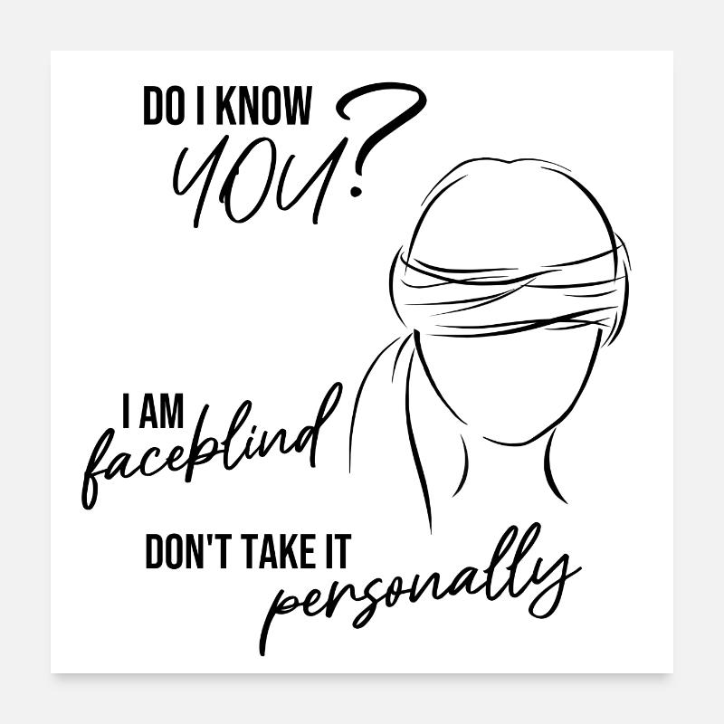 Je vous connais? Poster 60 x 60 cm