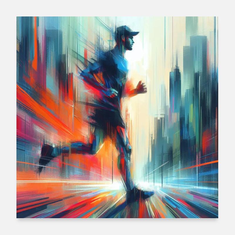 Running Man 4 Poster 24" x 24" (60x60 cm)