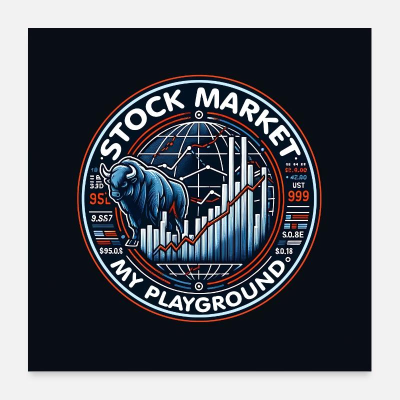 Trading ma passion cool trading design Poster 60 x 60 cm