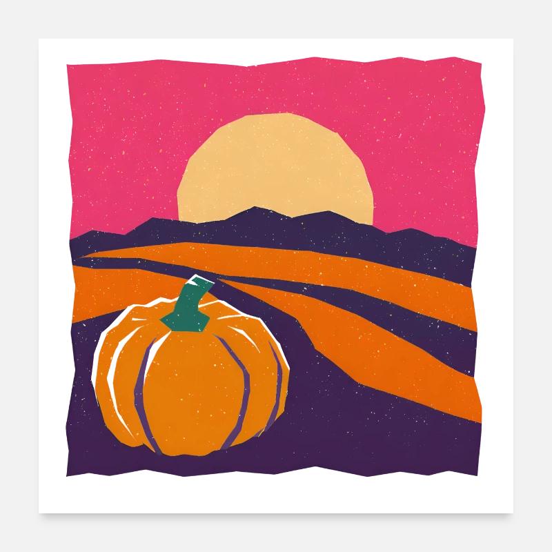 Kürbis Poster 60x60 cm