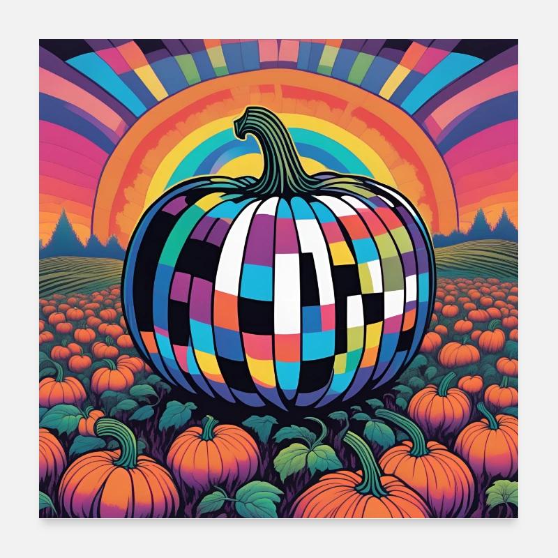 kürbis Poster 60x60 cm