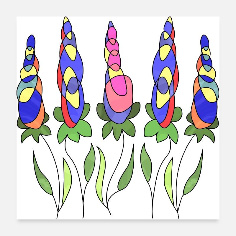 Fleur Poster 60 x 60 cm