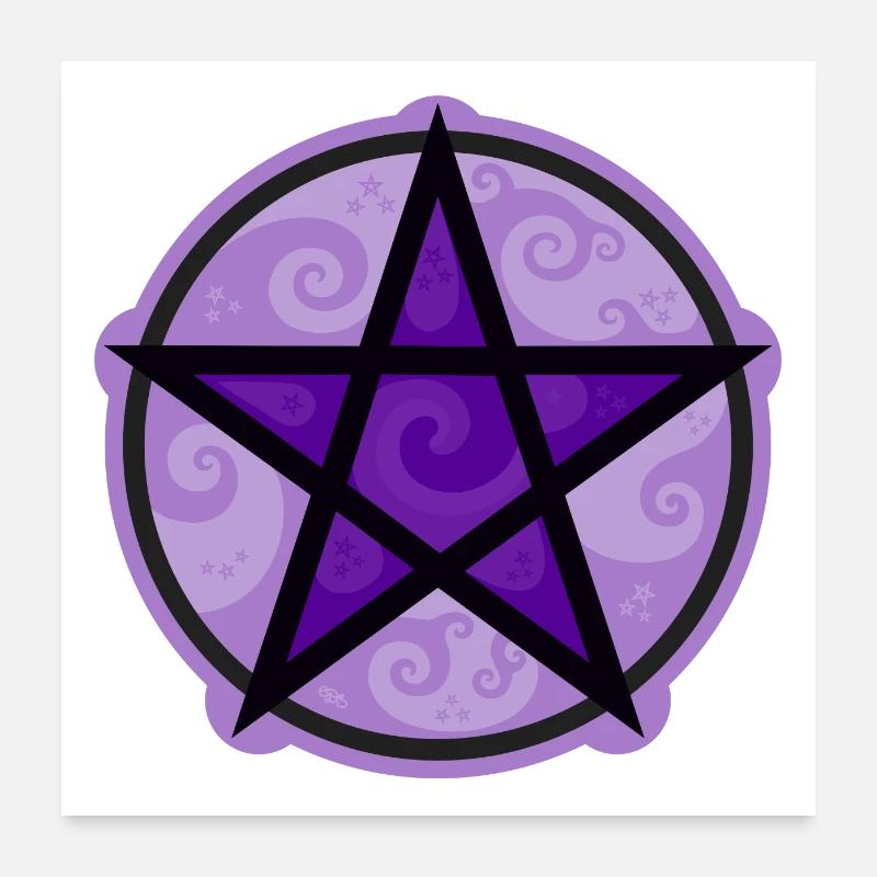Pentagramm Poster 60x60 cm