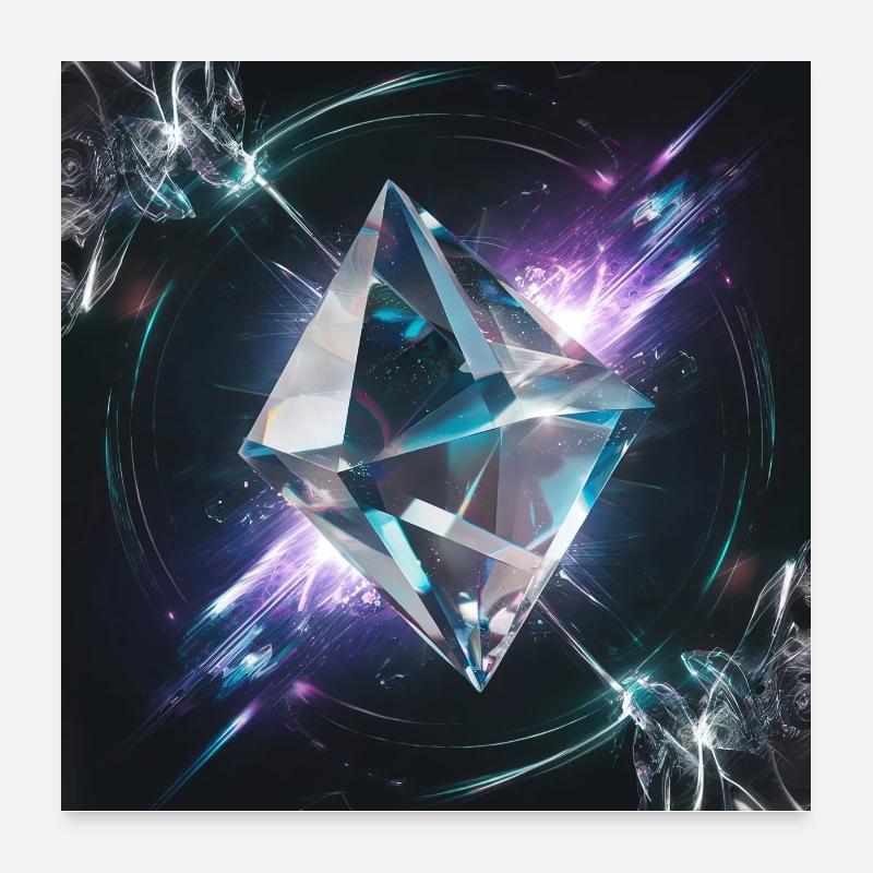 Abstract Diamond Poster 24" x 24" (60x60 cm)