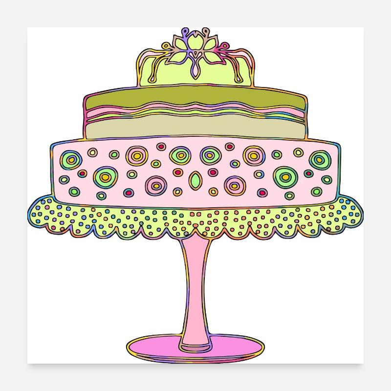 Torta Poster 60x60 cm