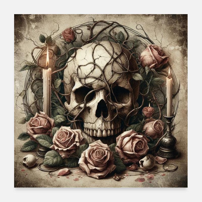 Vergängliche Schönheit 2 Poster 60x60 cm