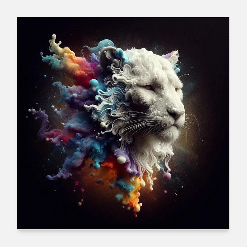 Panthères mystiques 3 Poster 60 x 60 cm