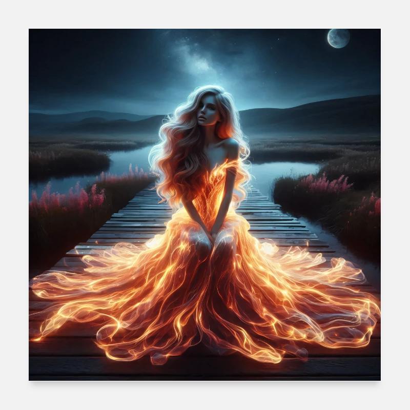 Pont lumineux Magic 3 Poster 60 x 60 cm