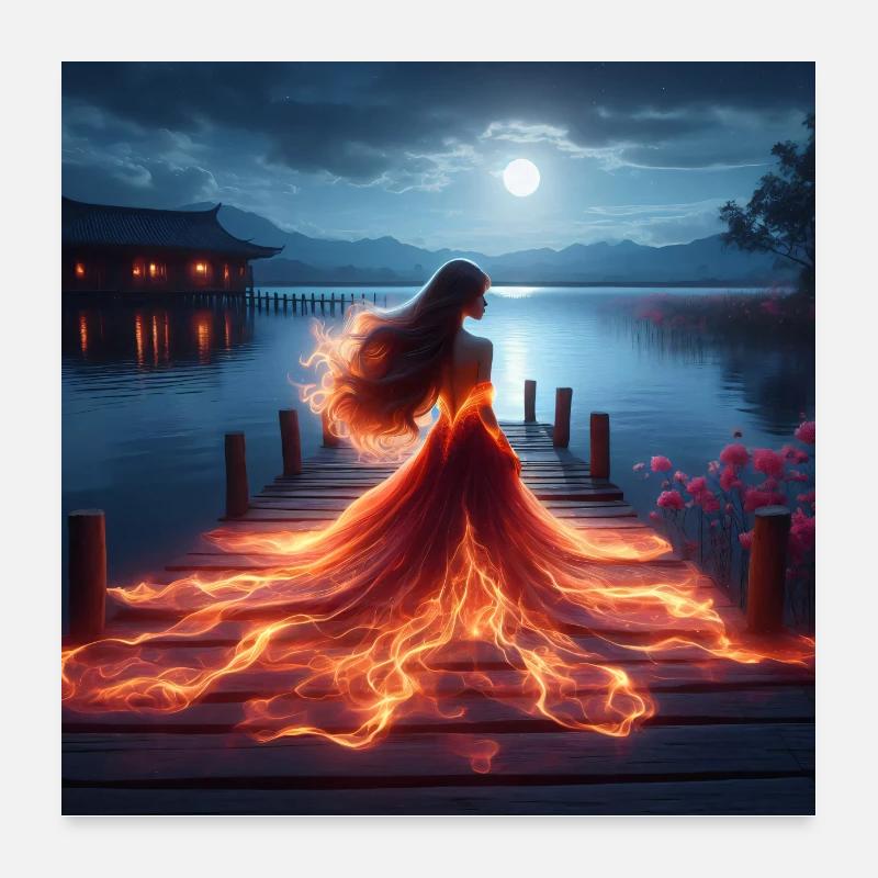 Glowing Bridge Magic Poster 24" x 24" (60x60 cm)