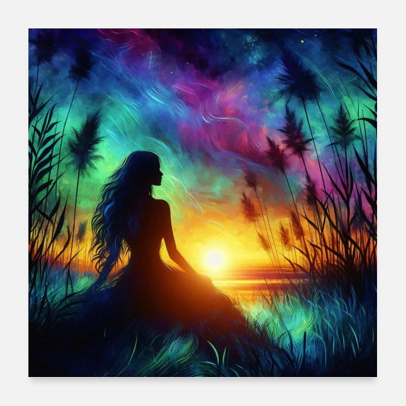 Mysterious Silhouette 3 Poster 24" x 24" (60x60 cm)
