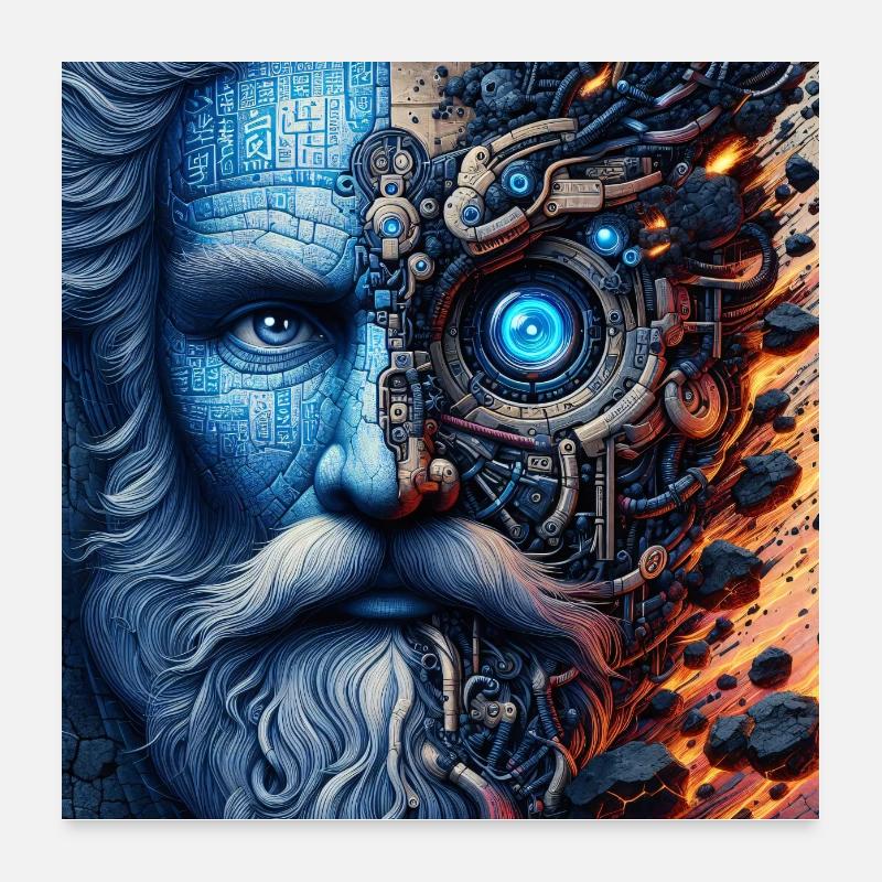 Antike Zukunft 2 Poster 60x60 cm