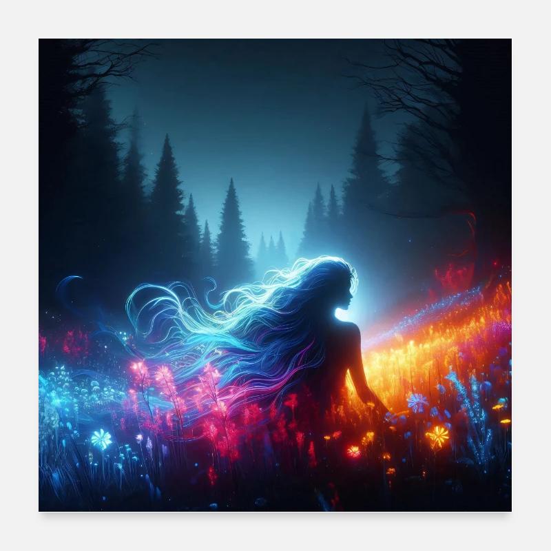 Mysterious Silhouette 2 Poster 24" x 24" (60x60 cm)